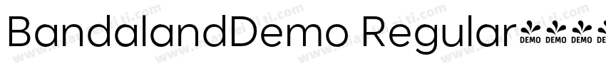BandalandDemo Regular字体转换